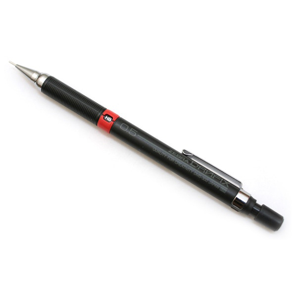 Zebra DM5-300 Drafix Mechanical Pencil HB 0.5mm Black (pc)